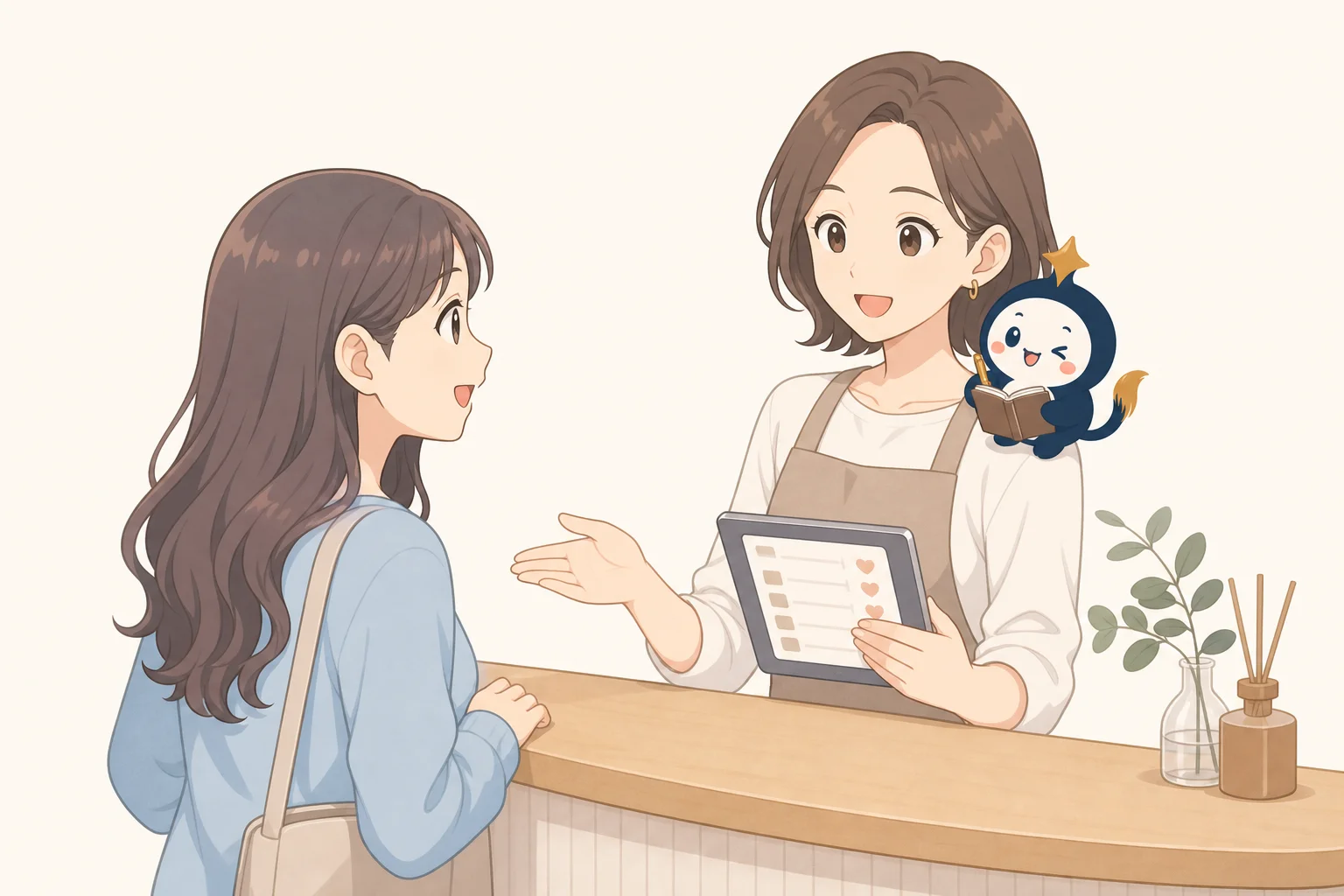 名前と前回のメニューを、覚えているお店