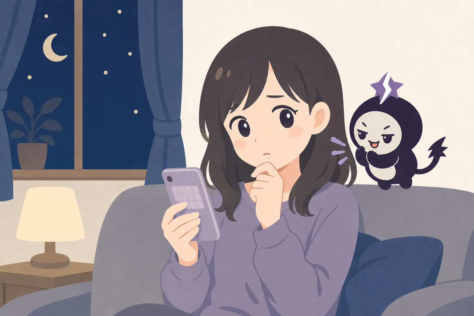 1か月後の夜、「今日はいっか」